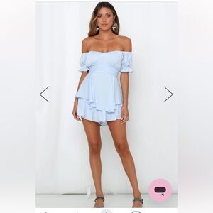 Hello Molly | Proper Credit Romper in Steel Blue